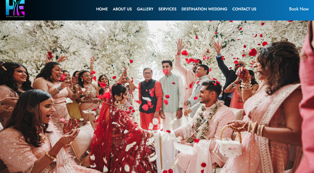Hemant Events website screenshot