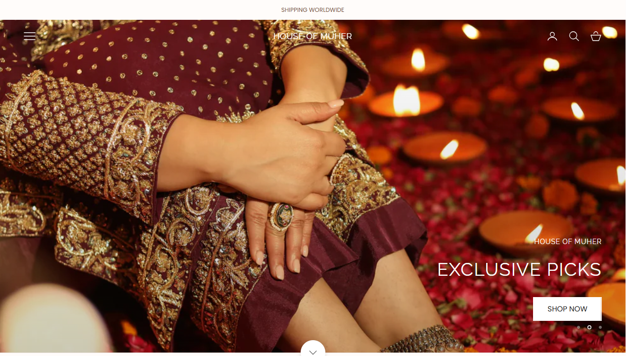 House Of Muher website screenshot