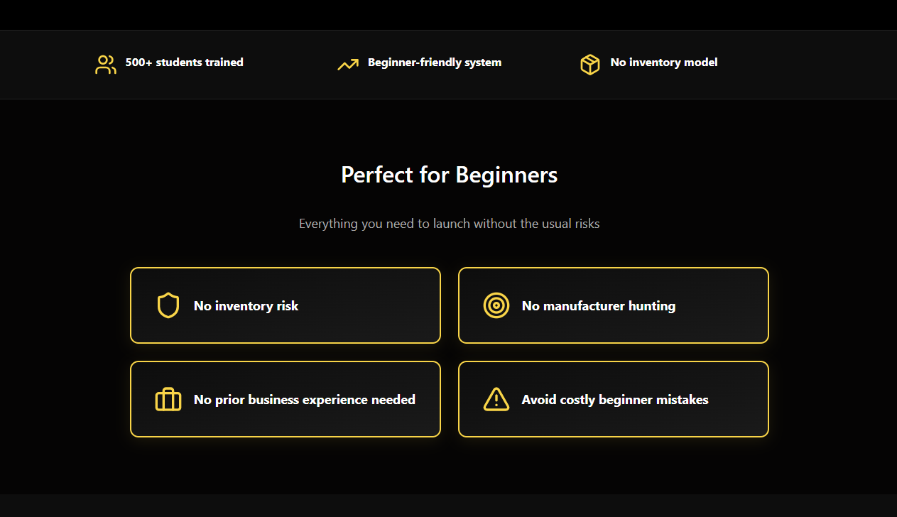 T-Adda website design, section screenshot 2